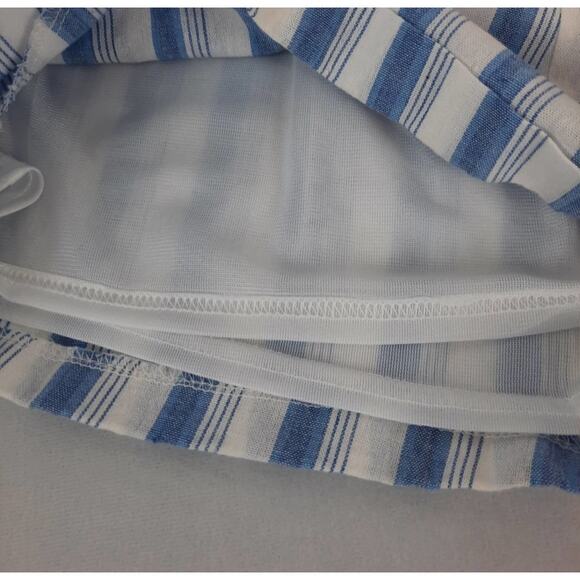 Umgee Striped  Paperbag Lined Shorts Coastal Grandma Beach Boho Chic Preppy Cool - Picture 8 of 10